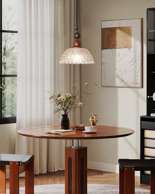 Nydoreth Suspension en Bois Art Vintage Élégant