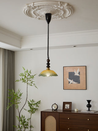 Nydoreth Suspension en Bois Art Vintage Élégant