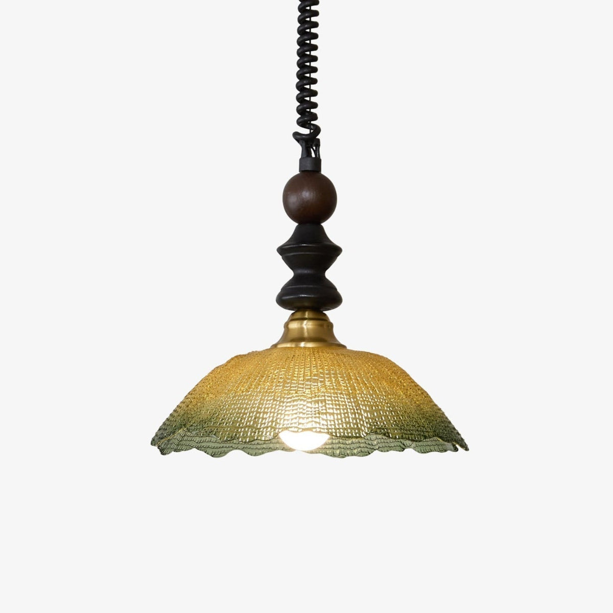 Levia Suspension en Bois Art Vintage Élégant
