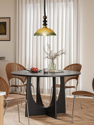 Nydoreth Suspension en Bois Art Vintage Élégant