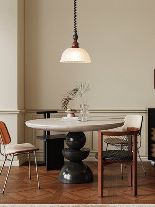 Nydoreth Suspension en Bois Art Vintage Élégant