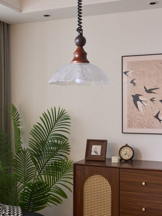 Nydoreth Suspension en Bois Art Vintage Élégant