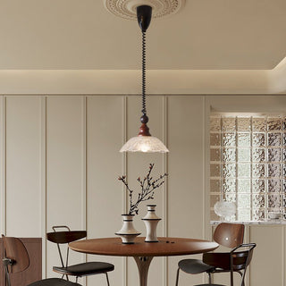 Nydoreth Suspension en Bois Art Vintage Élégant