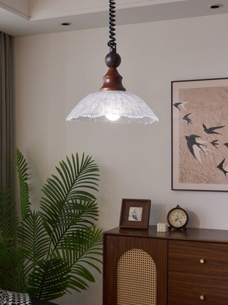 Nydoreth Suspension en Bois Art Vintage Élégant