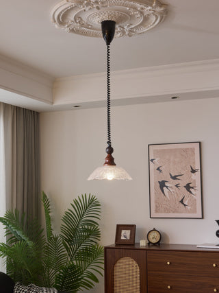 Nydoreth Suspension en Bois Art Vintage Élégant