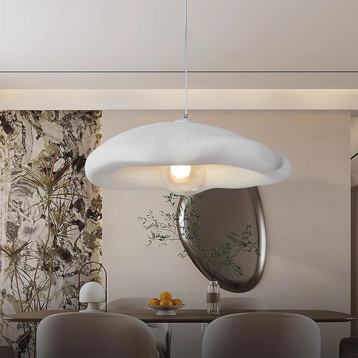 Odiva Organic Pendant Light-Neutral Decor