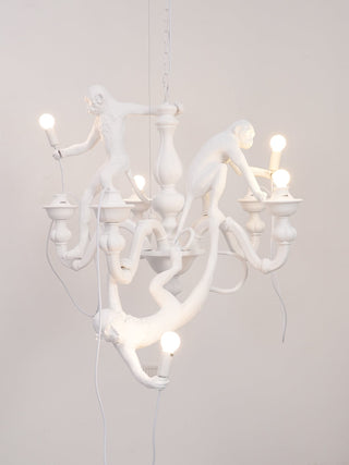 Lustra Lustre Singe Noir Sculpture Ludique