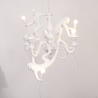 Lustra Lustre Singe Noir Sculpture Ludique