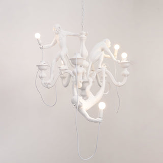 Lustra Lustre Singe Noir Sculpture Ludique