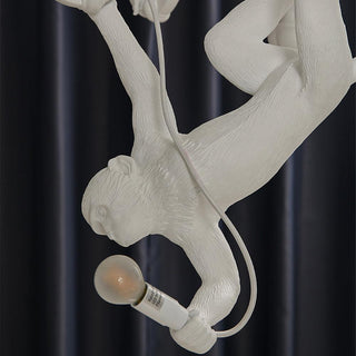 Lustra Lustre Singe Noir Sculpture Ludique