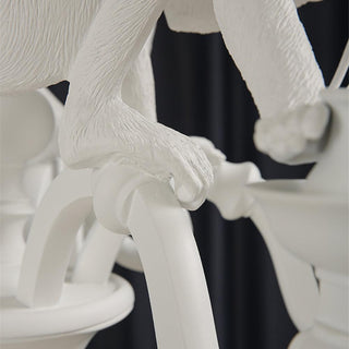 Lustra Lustre Singe Noir Sculpture Ludique