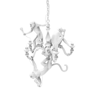 Lustra Lustre Singe Noir Sculpture Ludique