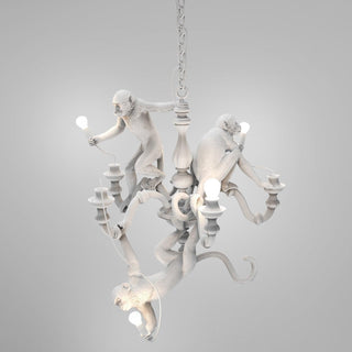Lustra Lustre Singe Noir Sculpture Ludique
