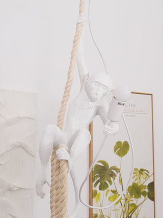 Zalira Suspension Artistique en Résine Corde