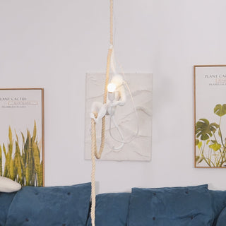 Zalira Suspension Artistique en Résine Corde