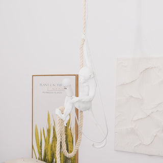 Zalira Suspension Artistique en Résine Corde