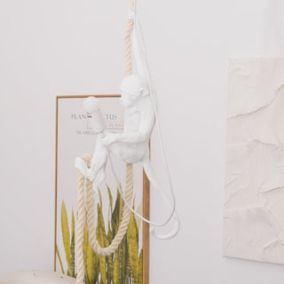 Zalira Suspension Artistique en Résine Corde