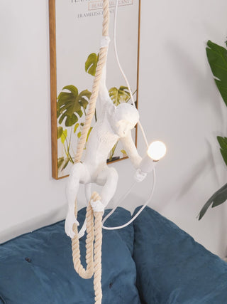 Zalira Suspension Artistique en Résine Corde