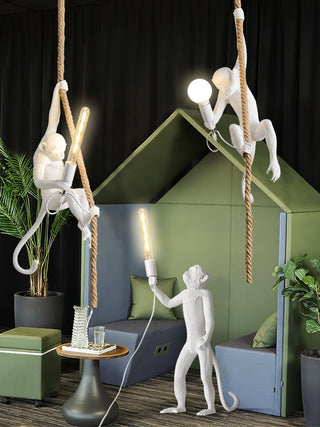Zalira Suspension Artistique en Résine Corde