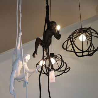 Zalira Suspension Artistique en Résine Corde