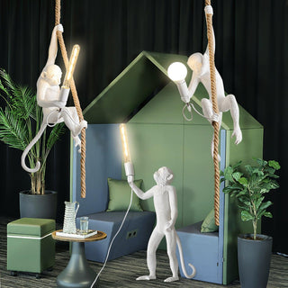 Zalira Suspension Artistique en Résine Corde
