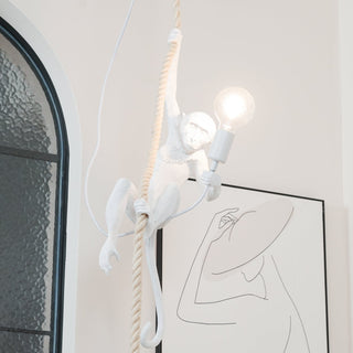 Zalira Suspension Artistique en Résine Corde