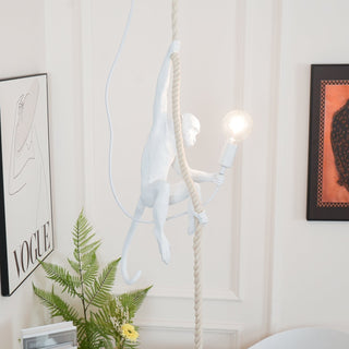 Zalira Suspension Artistique en Résine Corde