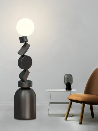 Calisine Lampadaire Monolith Cube Base Noir