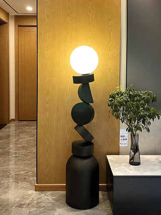 Calisine Lampadaire Monolith Cube Base Noir