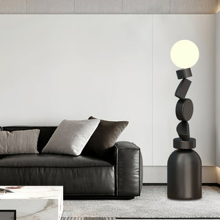 Calisine Lampadaire Monolith Cube Base Noir