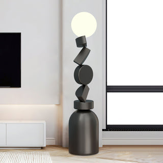 Calisine Lampadaire Monolith Cube Base Noir