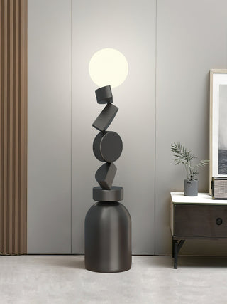 Calisine Lampadaire Monolith Cube Base Noir