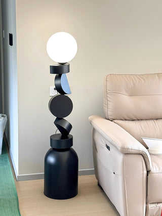 Calisine Lampadaire Monolith Cube Base Noir