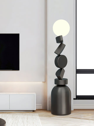 Calisine Lampadaire Monolith Cube Base Noir
