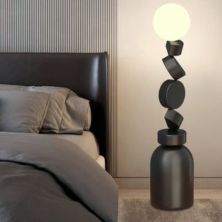 Calisine Lampadaire Monolith Cube Base Noir