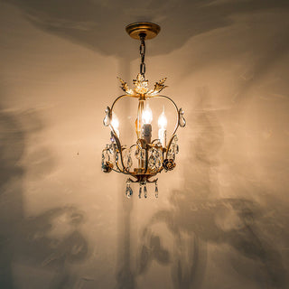 Sylaeara Lustre Postmoderne De Luxe En Métal Et Cristal
