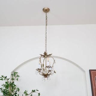 Sylaeara Lustre Postmoderne De Luxe En Métal Et Cristal