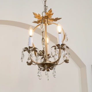 Sylaeara Lustre Postmoderne De Luxe En Métal Et Cristal