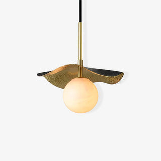 Ivvynen Suspension en Albâtre avec Canopée en Forme de Feuille