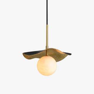 Ivvynen Suspension en Albâtre avec Canopée en Forme de Feuille