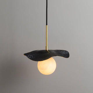 Ivvynen Suspension en Albâtre avec Canopée en Forme de Feuille