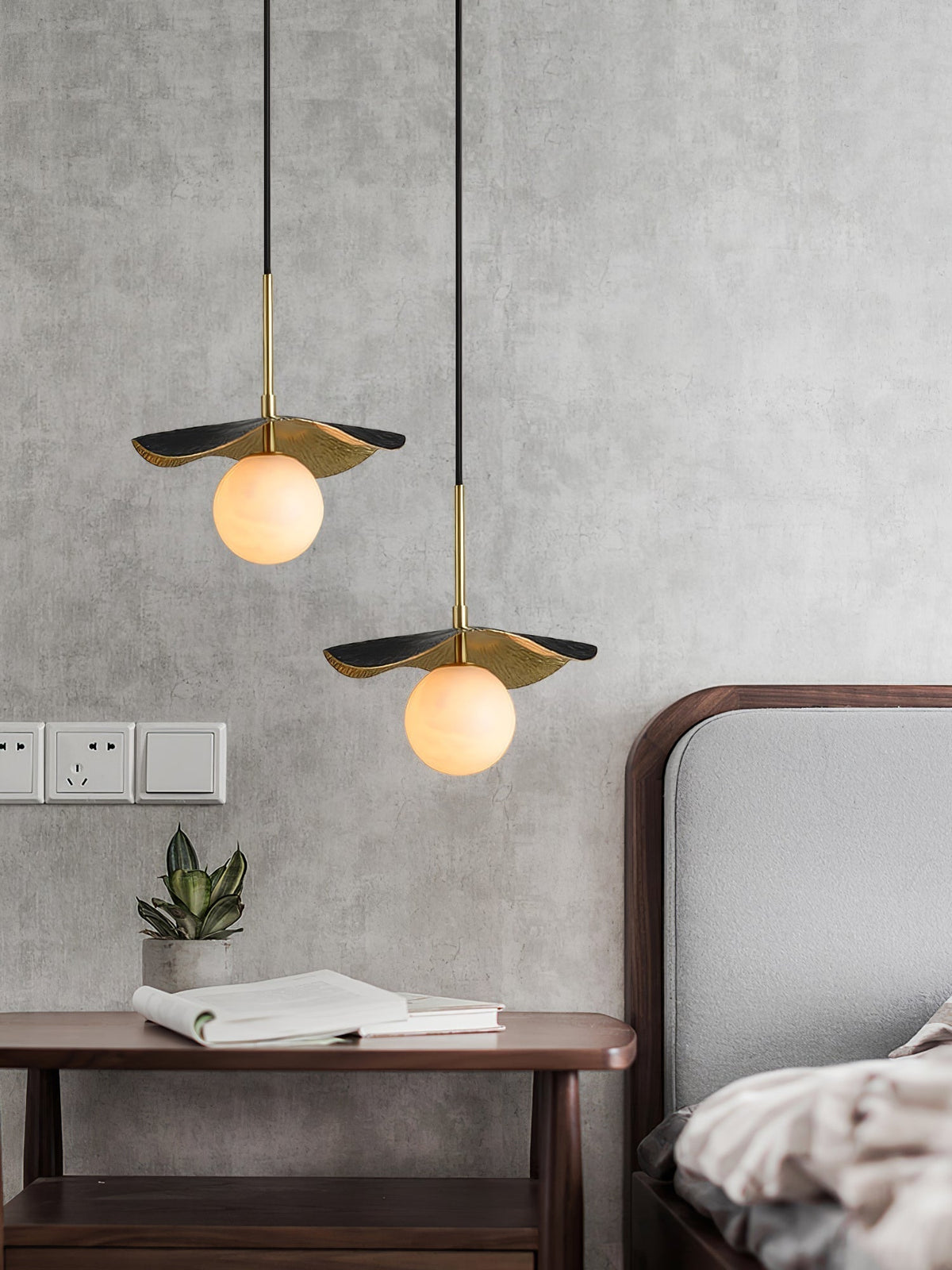 Zaraeen Lampe Suspendue En Laiton Et Albâtre Minimaliste Moderne
