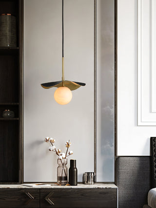 Zaraeen Lampe Suspendue En Laiton Et Albâtre Minimaliste Moderne