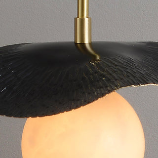 Ivvynen Suspension en Albâtre avec Canopée en Forme de Feuille