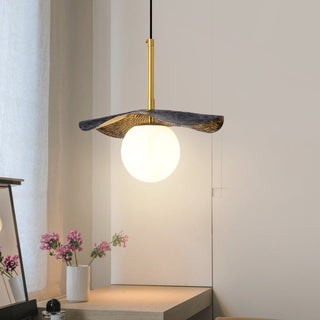 Zaraeen Lampe Suspendue En Laiton Et Albâtre Minimaliste Moderne