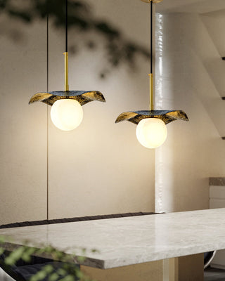Zaraeen Lampe Suspendue En Laiton Et Albâtre Minimaliste Moderne