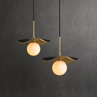 Zaraeen Lampe Suspendue En Laiton Et Albâtre Minimaliste Moderne