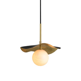 Zaraeen Lampe Suspendue En Laiton Et Albâtre Minimaliste Moderne