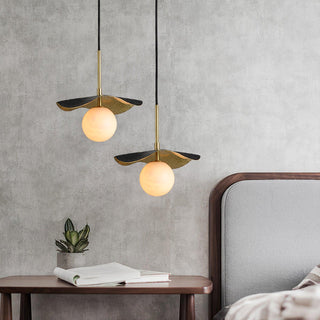 Ivvynen Suspension en Albâtre avec Canopée en Forme de Feuille