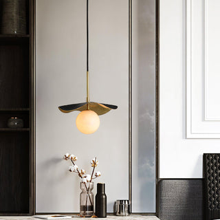 Ivvynen Suspension en Albâtre avec Canopée en Forme de Feuille